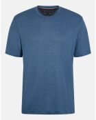 T-Shirt en Lin mélangé Premium bleu