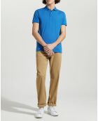 Polo en Jersey Regular Fit uni Smart bleu moyen