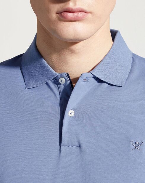 Polo en Jersey Regular Fit uni Smart bleu