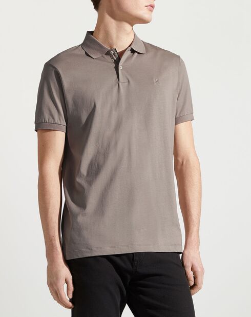 Polo en Jersey Regular Fit uni Smart taupe