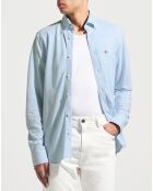 Chemise Regular Fit unie Piquée bleu ciel