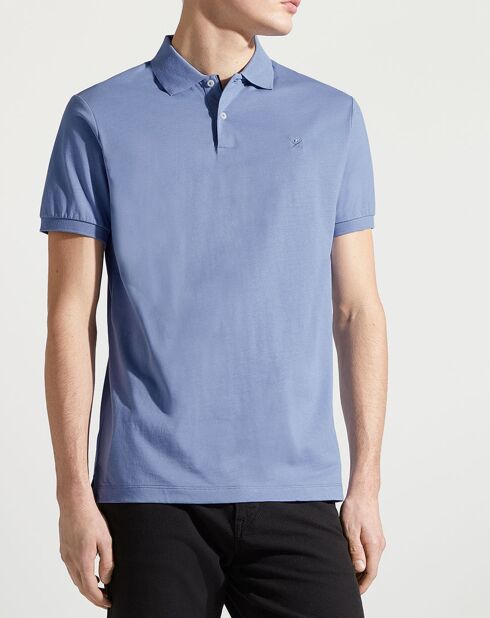 Polo en Jersey Regular Fit uni Smart bleu