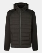 Blouson Bimatière à capuche jersey noir