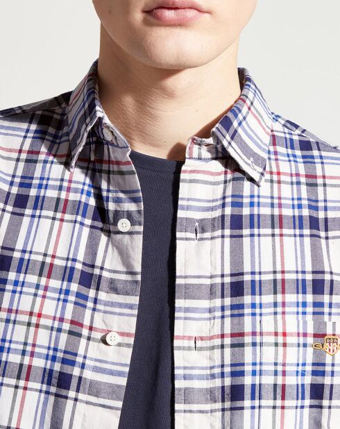 Chemise en Twill Regular Fit à carreaux multicolore
