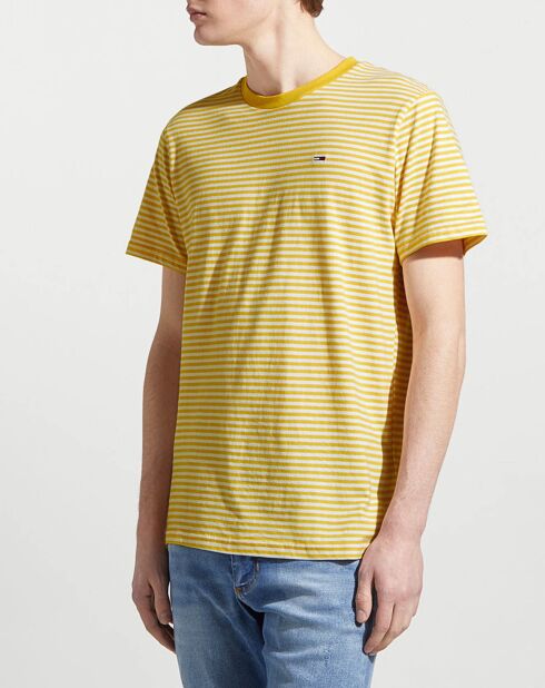 Classics Gelb/Weiß gestreiftes T-Shirt