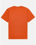 T-Shirt 100% Coton Bio Regular Fit Basic Pocket orange