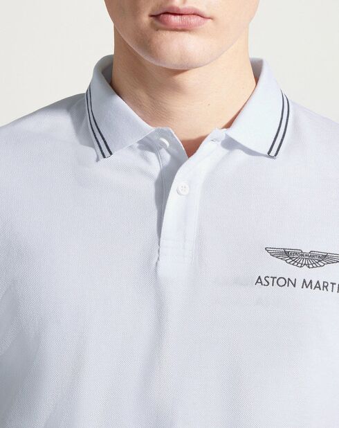 Polo Regular Fit uni Aston Martin Racing Logo blanc