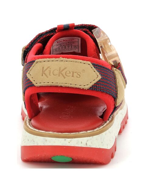 Sandales Kickclic rouge/marine