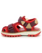 Sandales Kickclic rouge/marine