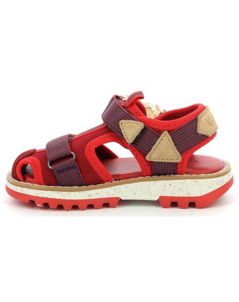 Sandales Kickclic rouge/marine