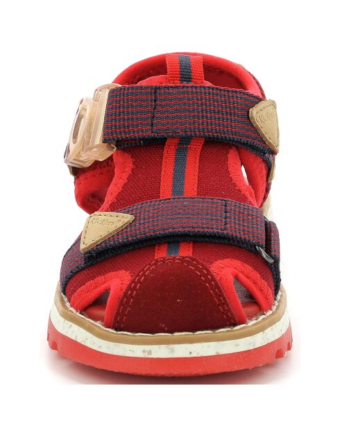 Sandales Kickclic rouge/marine