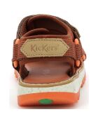 Sandales Kickclock marron/orange