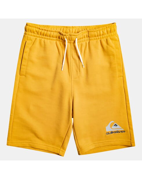 Short molleton logo jaune