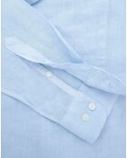 Chemise 100% Lin Slim Fit bleu ciel