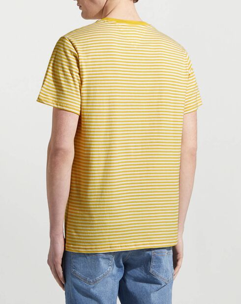 Classics Gelb/Weiß gestreiftes T-Shirt