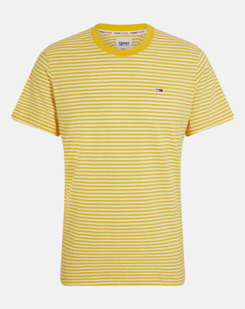 Classics Gelb/Weiß gestreiftes T-Shirt