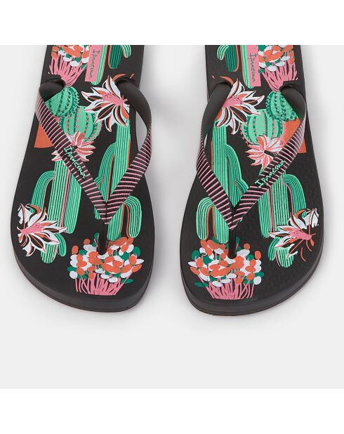 Chanclas Anat Cactus multicolor y negras