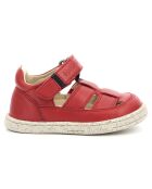 Sandales en Cuir Tractus rouge/marine