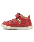 Sandales en Cuir Tractus rouge/marine