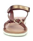 Sandales en Cuir Braska camel