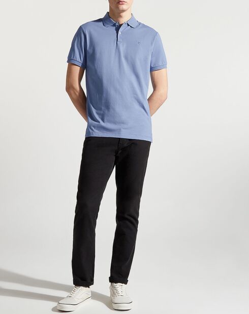 Polo en Jersey Regular Fit uni Smart bleu