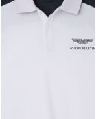 Polo Regular Fit Aston Martin Racing Rib blanc