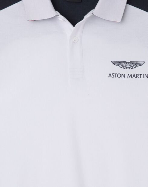 Polo Regular Fit Aston Martin Racing Rib blanc