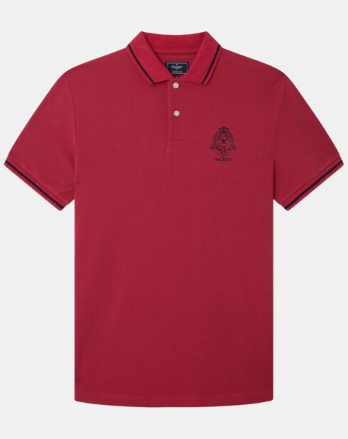 Polo Regular Fit piqué Blason rouge