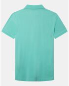 Polo Regular Fit uni piqué vert clair