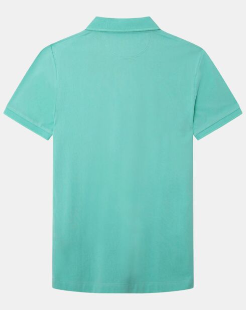 Polo Regular Fit uni piqué vert clair