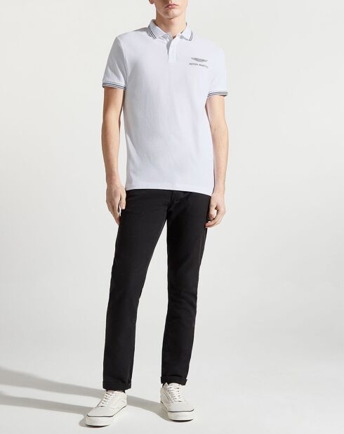 Polo Regular Fit uni Aston Martin Racing Logo blanc