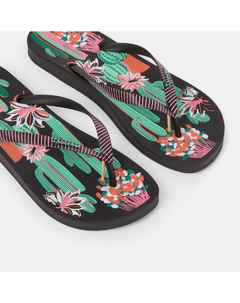 Chanclas Anat Cactus multicolor y negras