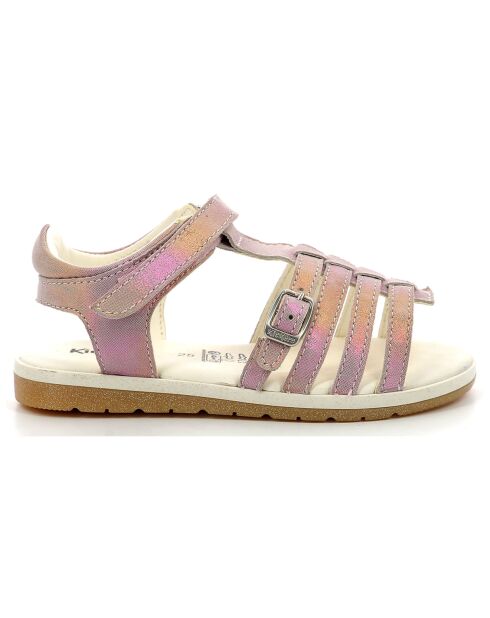 Sandales en Cuir Gilianna rose/rainbow