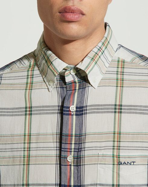 Chemise Regular Fit Nautik à carreaux multicolore