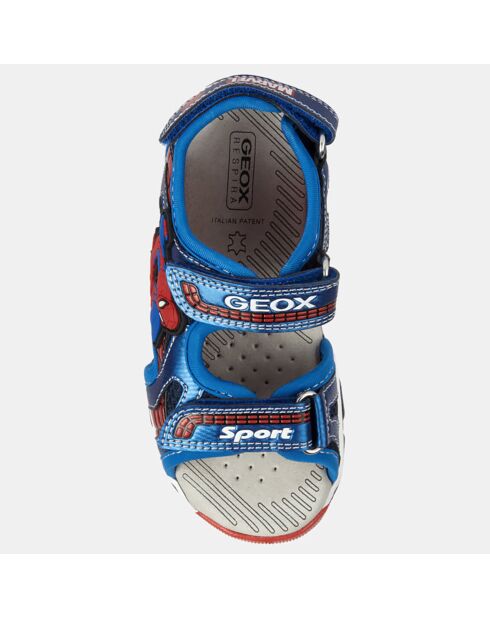 Sandales Android bleu/rouge
