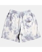 Short molleton tie and dye beige/gris