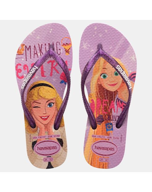 Tongs Slim Princess violettes