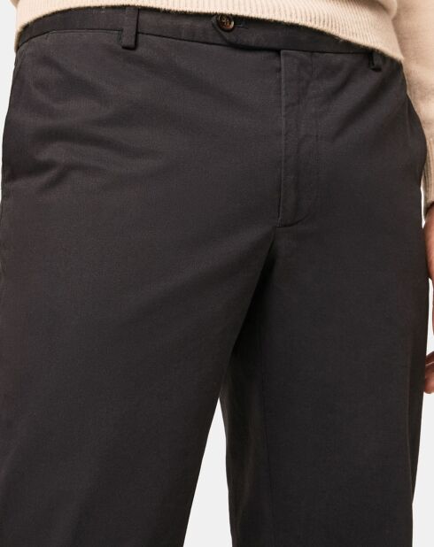 Pantalon chino Kensington uni bleu marine