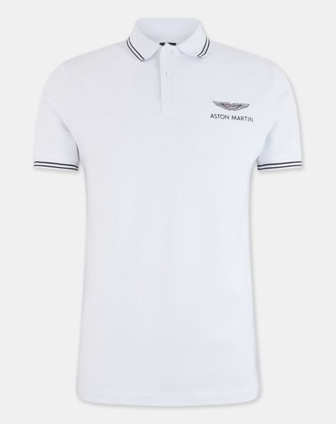 Polo Regular Fit uni Aston Martin Racing Logo blanc