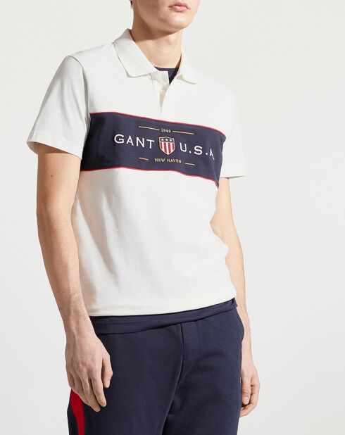 Polo Regular Fit bande blanc