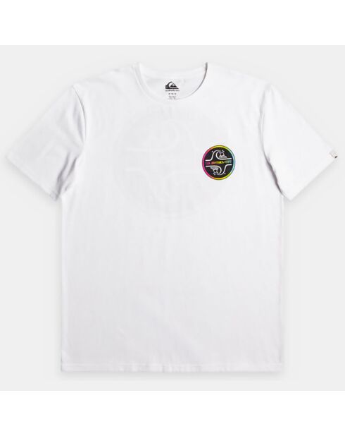 T-Shirt manches courtes logo rond blanc