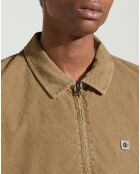 Blouson en Velours côtelé Parker beige foncé