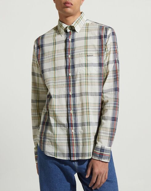 Chemise Regular Fit Nautik à carreaux multicolore