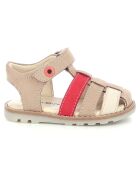 Sandales en Cuir Nonosti beige/rouge