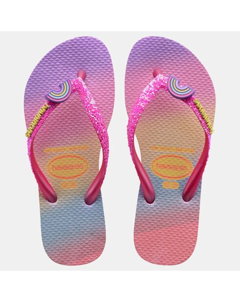 Tongs Slim Glitter Trendy multicolores