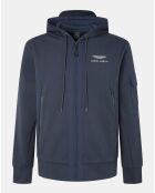 Sweat zippé Aston Martin Racing bleu marine