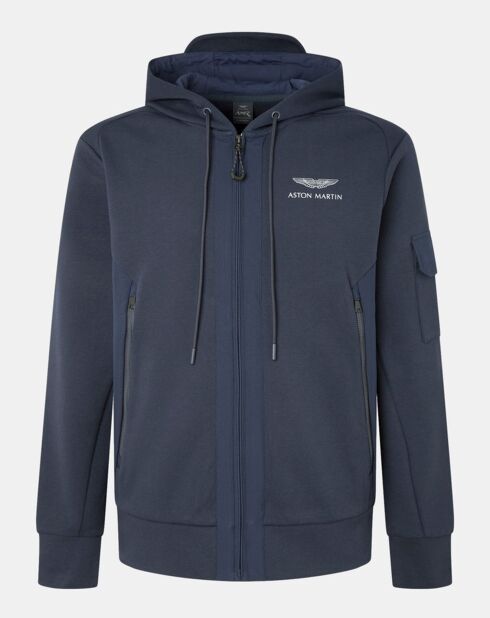 Sweat zippé Aston Martin Racing bleu marine