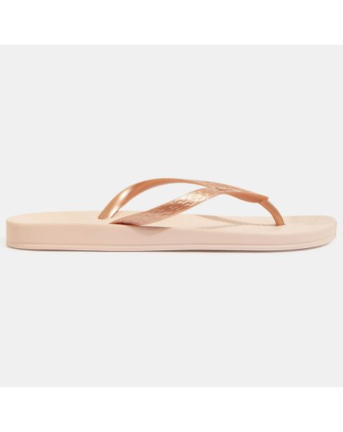 Anat Tan roze teenslippers