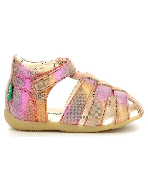 Sandales en Cuir Bigflo-2 rose/rainbow