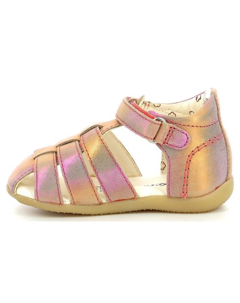 Sandales en Cuir Bigflo-2 rose/rainbow